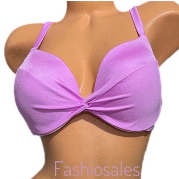 Victorias Secret Swim Twist Push-Up Padding Bikini top berry gelato 36D - Picture 2 of 10